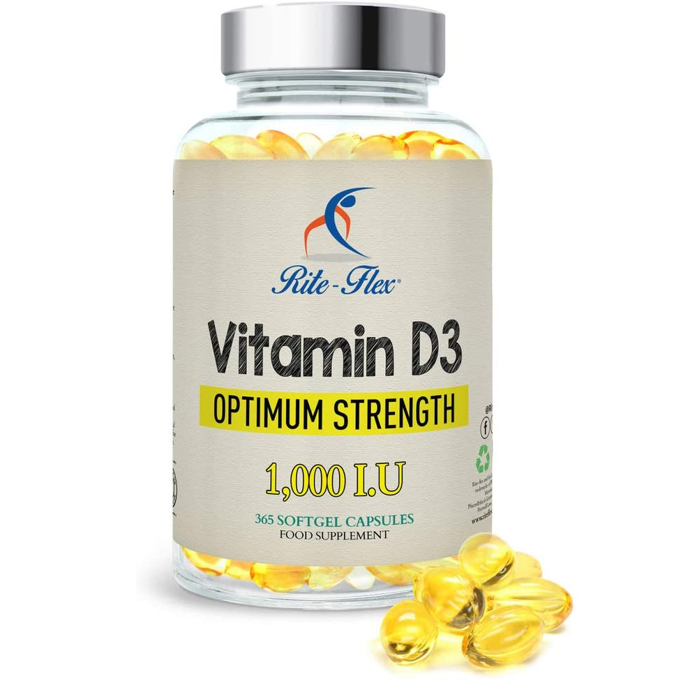 Vitamin D3 1000IU 365 Softgels - Rite-Flex